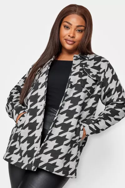 Image of Dogtooth Check Shacket