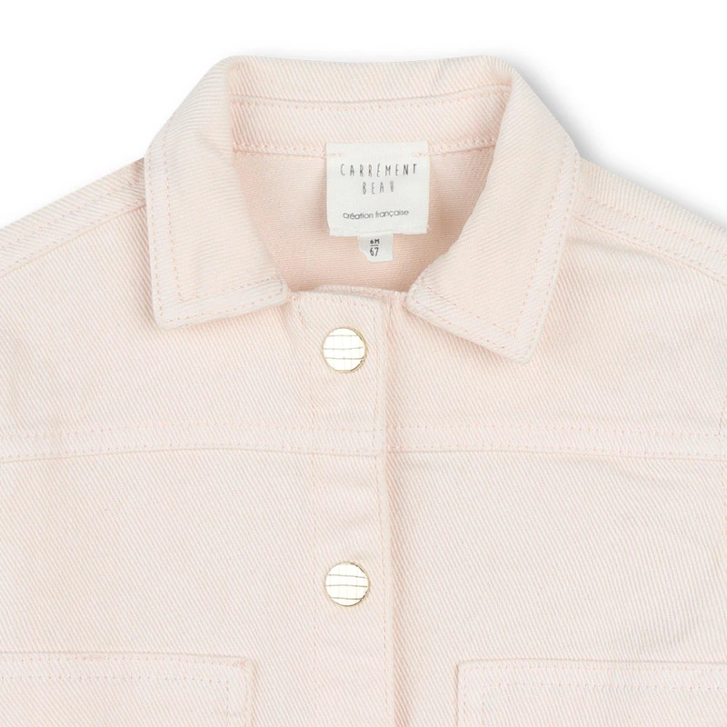 Image of Carrement Beau Unisex Kids Durable Denim Jacket Apricot unisex 6M