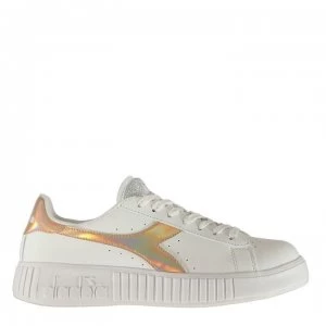 Image of Diadora Game Step Shiny Trainers - White/Shiny