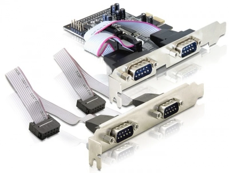 Image of DeLOCK 4 x serial PCI Express card interface cards/adapter