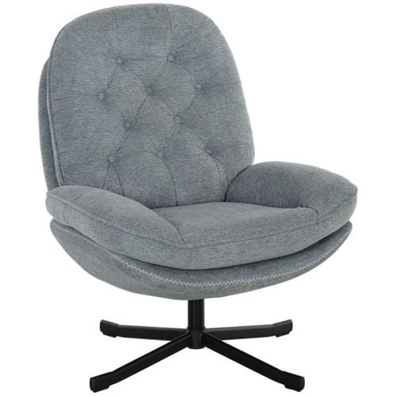 Image of HOMCOM Accent Chair With Water-repellent Chenille Fabric 83B-043V70GY