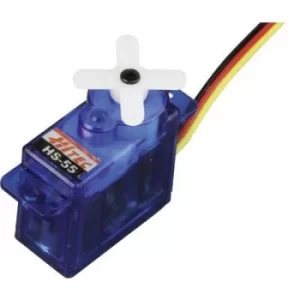 Image of Hitec Mini servo HS-55 Analogue servo Gear box material: Plastic Connector system: JR