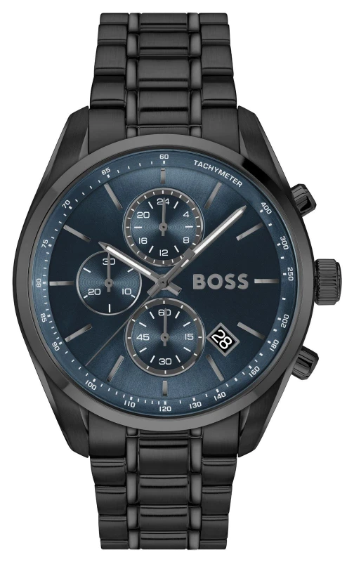 Image of BOSS 1514314 GRAND PRIX 44 Quartz Chronograph (44.5mm) Blue Watch