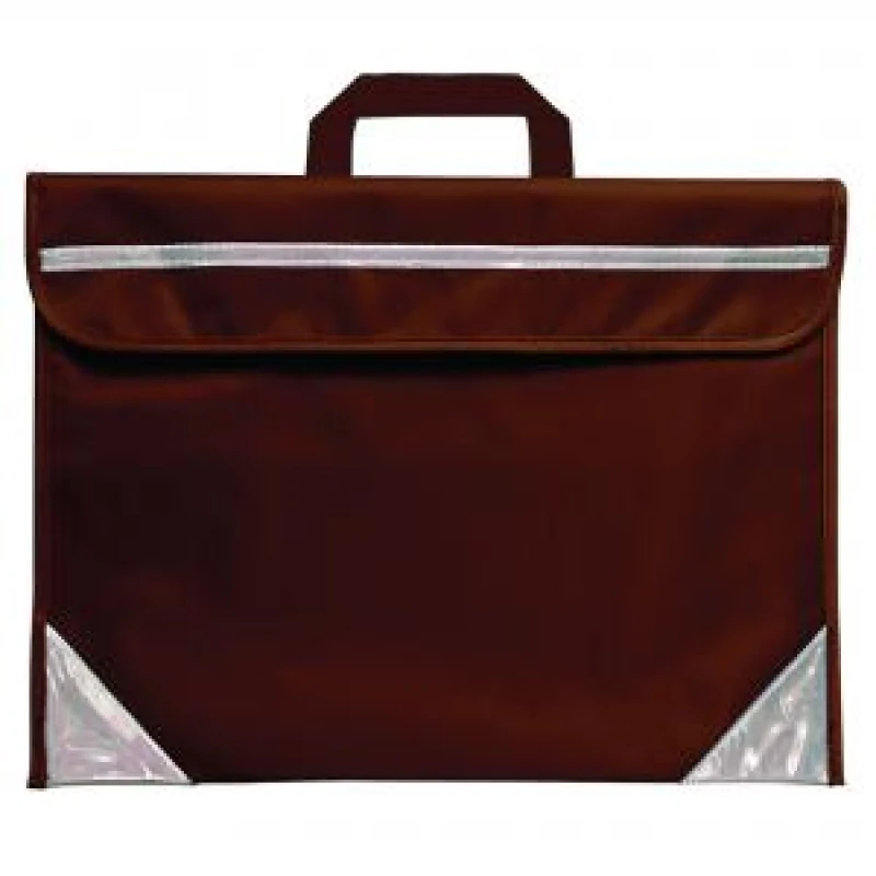 Image of Duo Unprinted Book Bag Brown