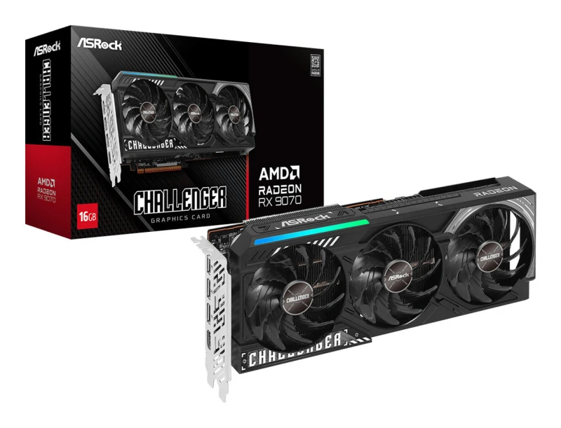 Image of ASRock Asrock AMD Radeon RX 9070 Challenger 16GB GDDR6 RX9070 CL 16G