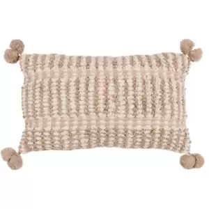 Image of Ayaan Pom-Pom Cushion Natural