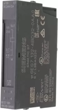 Image of Siemens - PLC I/O Module for use with SIMATIC ET 200S Series, 81 x 15 x 52 mm, Digital, 6AG1, 24 V dc, SIMATIC
