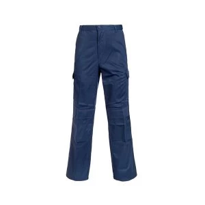 Image of Combat Trousers 36" Regular Polycotton with Pockets Navy Blue