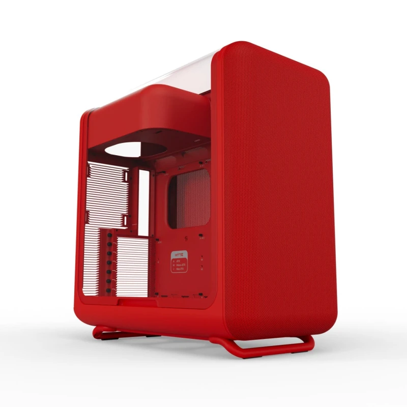 Image of Hyte X50 ATX Mid-Tower PC Case Laminated Acoustic Glass - Cherry - CS-HYTE-X50G-RR