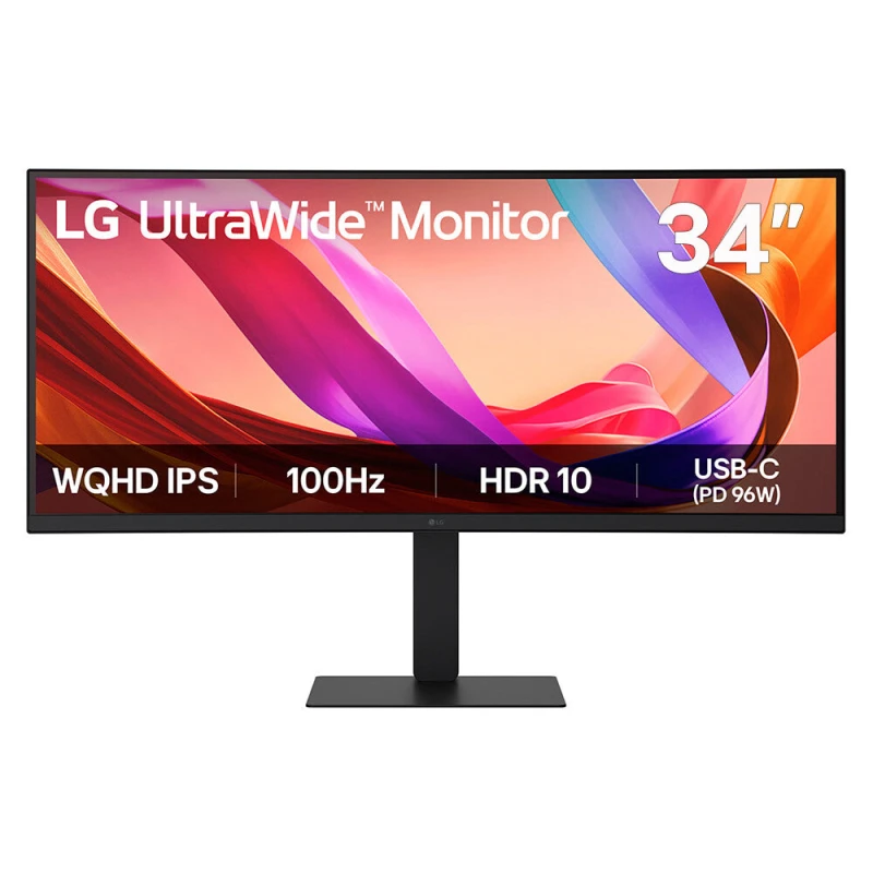 Image of LG 34" IPS UltraWide QHD Monitor computer monitor 86.4cm (34") 3440 x 1440 pixels UltraWide Quad HD LCD Black 34U650A-B.AEK