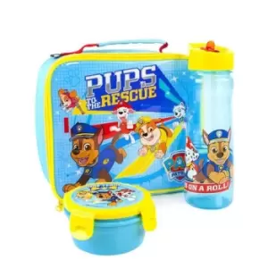 Image of Paw Patrol Childrens/Kids Rescue Pups Lunch Bag Set (Pack Of 3) (One Size) (Blue/Yellow)