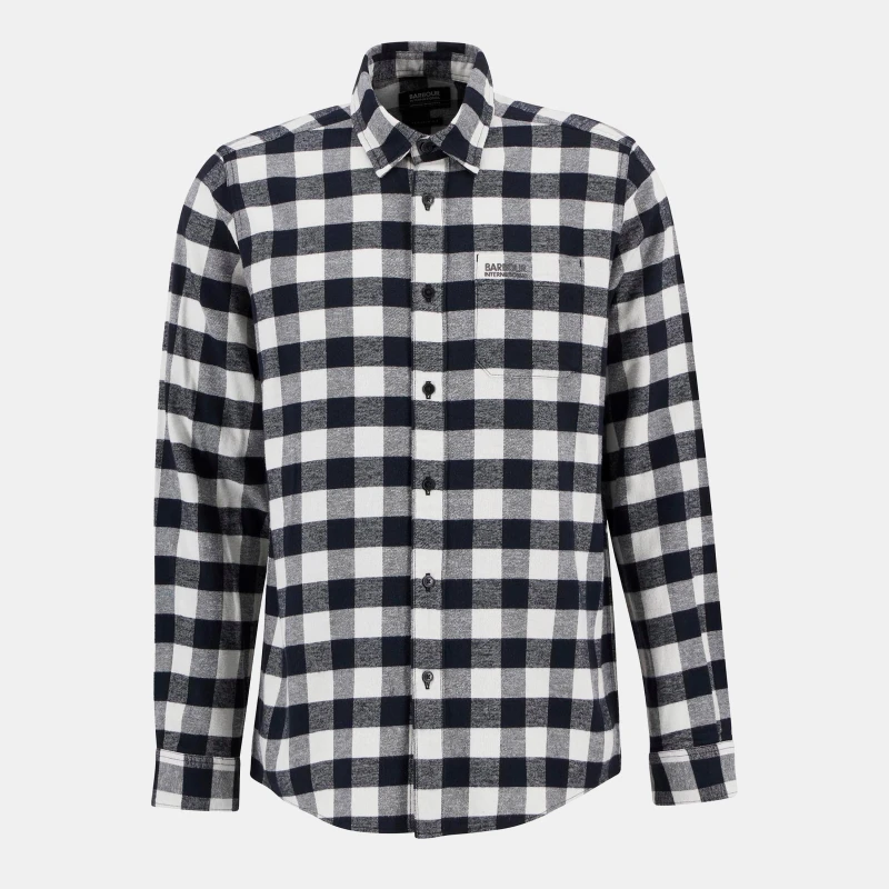 Image of Barbour International Blackstreak Check Shirt Black BK11 male L
