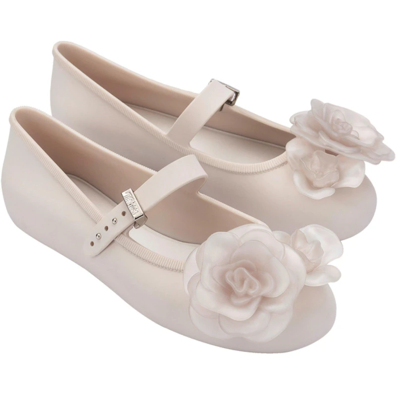 Image of Melissa Womens Petal Ballet Pumps Beige female 4 (37)