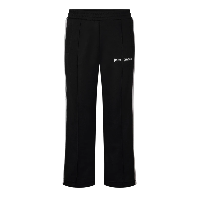 Image of Palm Angels Classic Tracksuit Bottoms Black Wht 1003 unisex 8Y