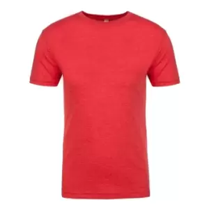 Image of Next Level Mens Tri-Blend Crew Neck T-Shirt (M) (Vintage Red)