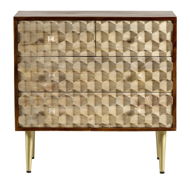 Image of Indian Hub Edison 4 Drawer Chest