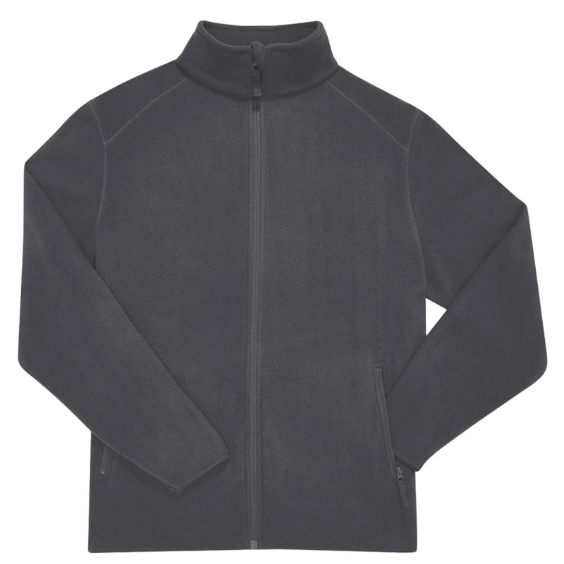 Image of B&C Mens Reset Polar Fleece Jacket in Dark Grey Size: XS Dark Grey Male XS