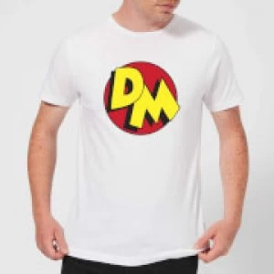 Image of Danger Mouse DM Logo Mens T-Shirt - White