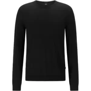 Image of Boss Leno Knit Jumper - Black