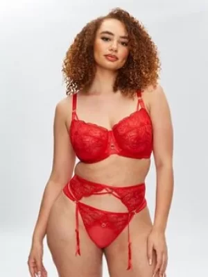 Image of Ann Summers Bras The Harmonious Fuller Bust Balcony Bra, Bright Red, Size 38G, Women