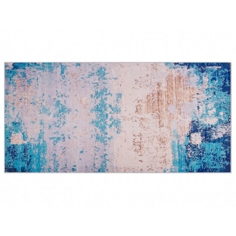 Image of Beliani Rug Inegol Blue 80 X 150 Cm
