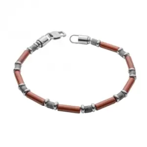 Image of Red Jasper Larvikite stones 22cm Bracelet B5443R