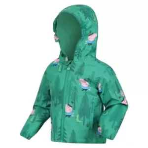 Image of Regatta Peppa MuddyPuddle Waterproof Jacket - JelBean/Dino