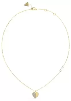 Image of Guess UBN03035JWYGT/U Gold Plated 16-18" Plain And Pave Jewellery