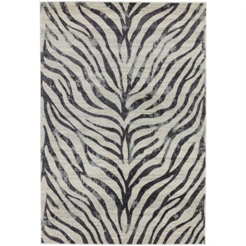 Image of SO'HOME Zebra Print Rug Grey 120X170CM;160X230CM;200X290CM