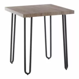Image of Interiors by PH Side Table with Hairpin Legs, Wood