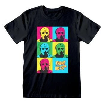Image of Friday The 13th - Jason Pop Art Unisex Small T-Shirt - Black