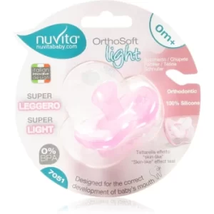 Image of Nuvita Orthosoft Light dummy 0m+ Pink 1 pc
