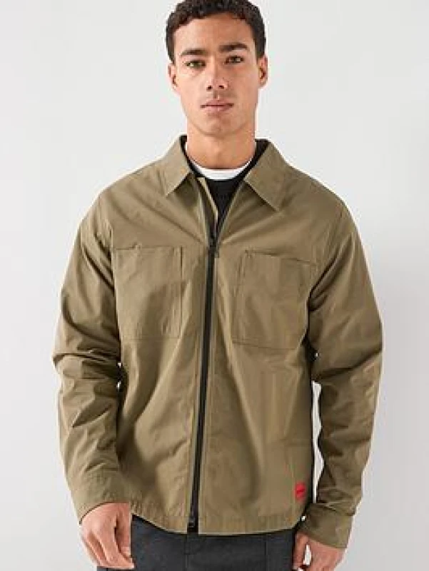 Image of HUGO Evalom Light Jacket Open Green L