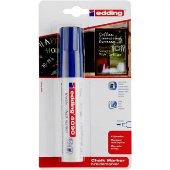 Image of edding Chalk Marker 4090 Chisel Blue