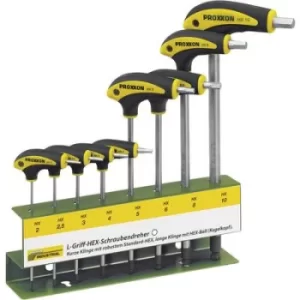 Image of Proxxon Industrial HEX L-handtag Workshop Screwdriver set 8 Piece Allen