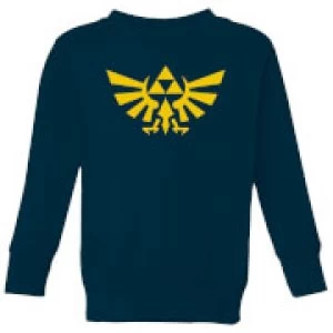 Image of Nintendo Legend Of Zelda Hyrule Kid's Sweatshirt - Navy - 9-10 Years