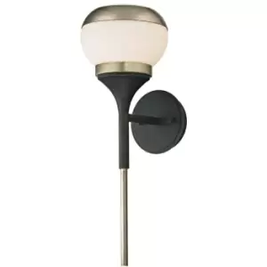 Image of Alchemy 1 Light Wall Sconce Vintage Bronze Champagne, Glass, 2700K