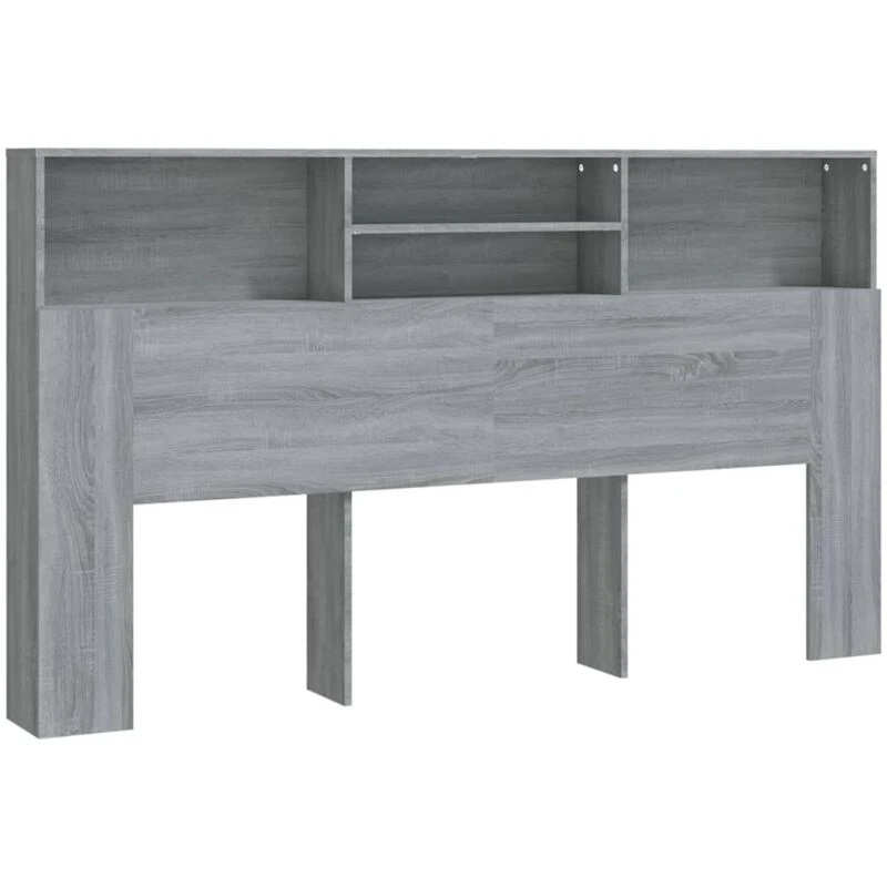 Image of VIDAXL Headboard Cabinet Grey Sonoma 180x19x103.5cm vidaXL 8720286968802