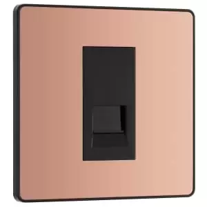 Image of BG Evolve Master Polished Copper Single Telephone Socket