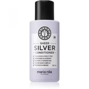 Image of Maria Nila Sheer Silver Hydrating Conditioner Neutralising Yellow Shades sulfate-free 100ml