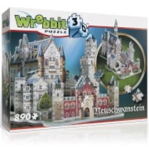 Image of Wrebbit Neuschwanstein Castle 3D Puzzle (890 Pieces)