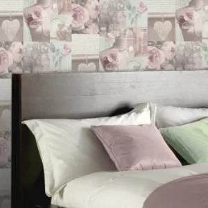 Image of Charlotte Blush Wallpaper Blush