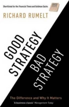 Image of Good Strategy Bad Strategy by Richard P Rumelt Paperback