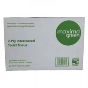 Image of Maxima Bulk Pack Toilet Tissue 2-Ply 250 Sheets White Pack of 36 KMA