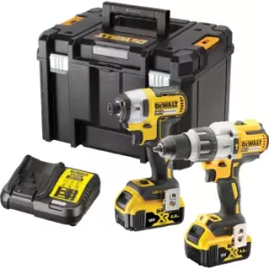 Image of DEWALT DCK276 18V XR Combi Drill & Impact Driver Twin Pack 2 x 4.0Ah Steel
