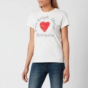 Image of Polo Ralph Lauren Womens Heart T-Shirt - Nevis - L