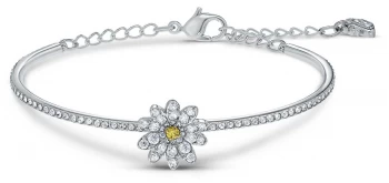 Image of Swarovski Eternal Flower Bangle Yellow Mixed Metal Jewellery