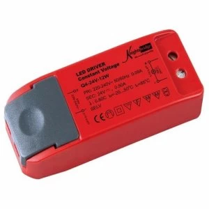 Image of KnightsBridge 24V 0-12W IP20 DC LED Flexible Rope Lighting Power Supply Driver