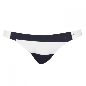 Image of Tommy Bodywear Stripe Bikini Briefs - 164 PIQUE NAVY