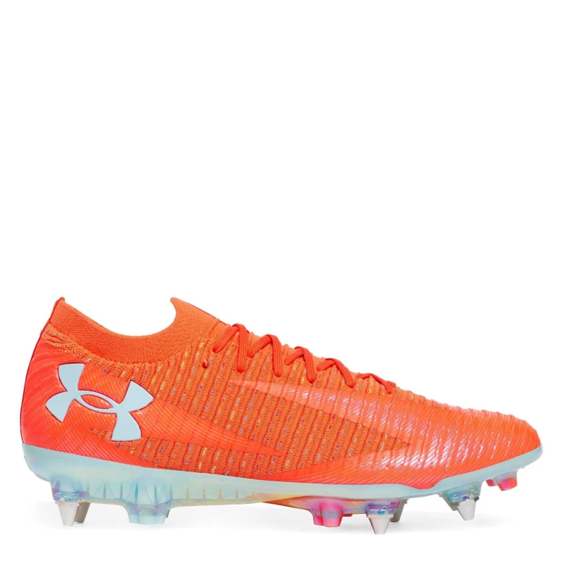 Image of Under Armour Mens UA Shadow Elite 3 Firm Ground Football Boots Firm Ground Football Boots 6 (40) Orange 20376212260
